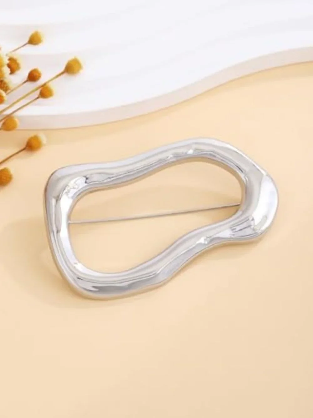 New - Irregular Geometric Brooch Lapel Shawl Pin Fashion Sweater Hat Scarf Suit